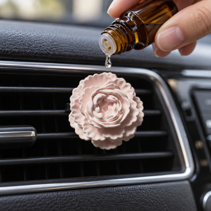Diffuseur de parfum en plâtre à pince Rosalia