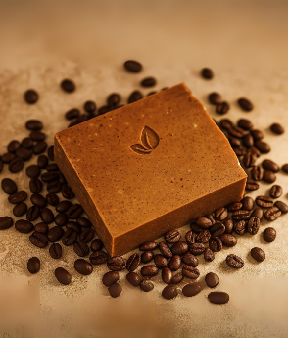 Savon exfoliant au café...