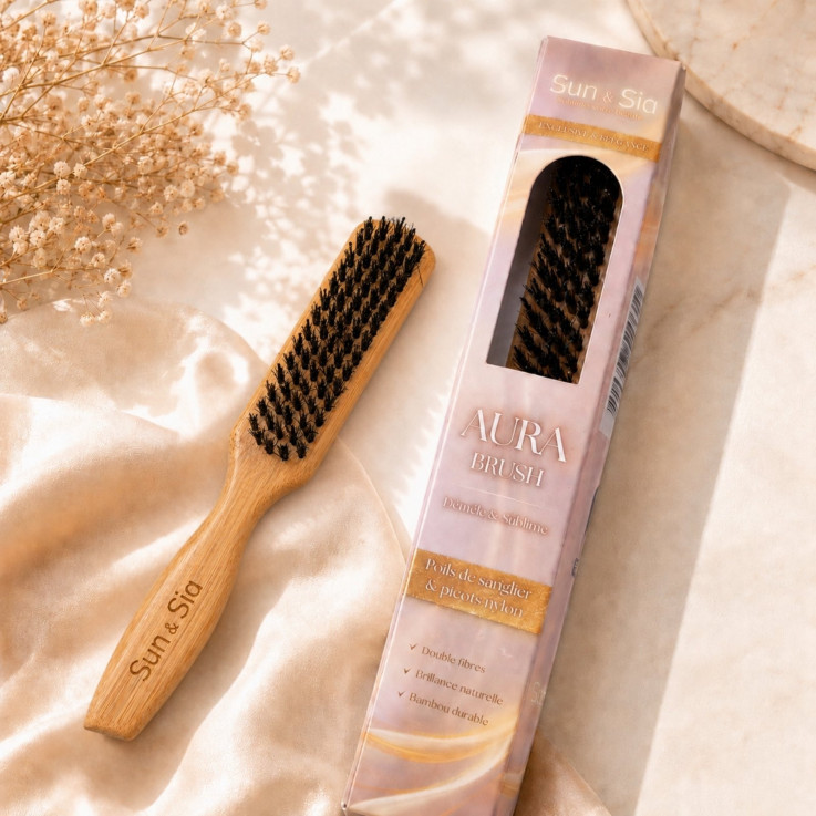 Brosse à cheveux double action Aura Brush