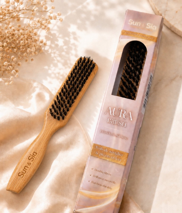 Brosse à cheveux double...