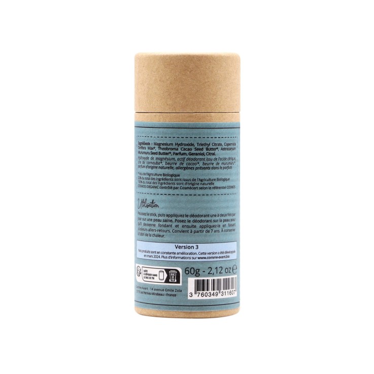 Déodorant Solide au Beurre de Cacao V3 - Monoï