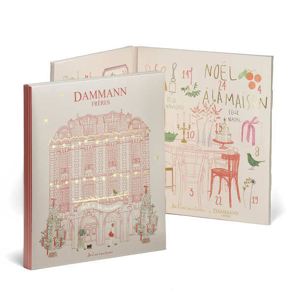 Calendrier de l'avent Thés Dammann x Zoé de Las Cases - Le calendrier de 24 sachets thé et infusions