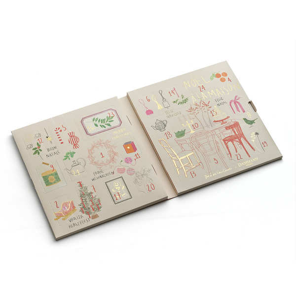 Calendrier de l'avent Thés Dammann x Zoé de Las Cases - Le calendrier de 24 sachets thé et infusions