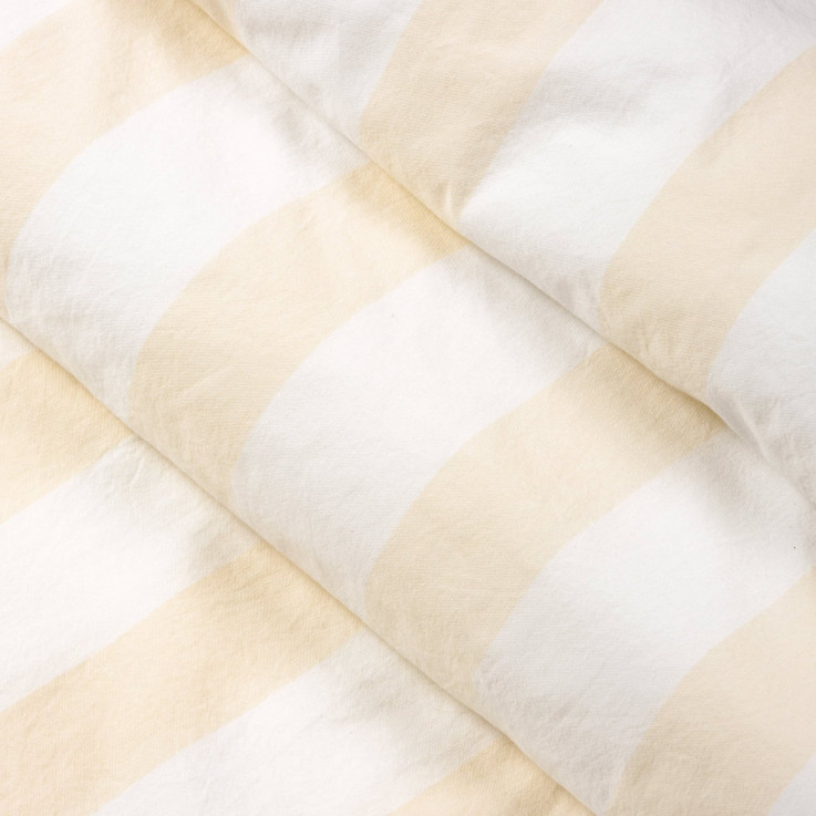 Housse de couette 1 personne Percale Coton Bio Maxi-Rayure