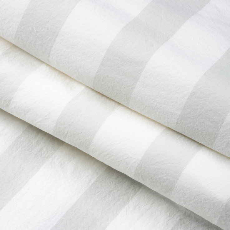 Housse de couette adulte Percale Coton Bio Maxi-Rayure