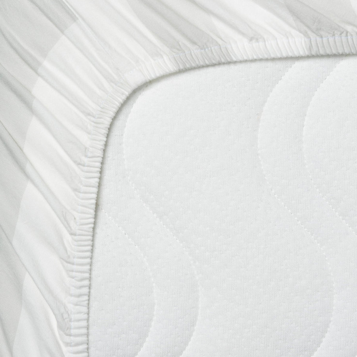 Drap housse 1 personne Percale Coton Bio Maxi-Rayure