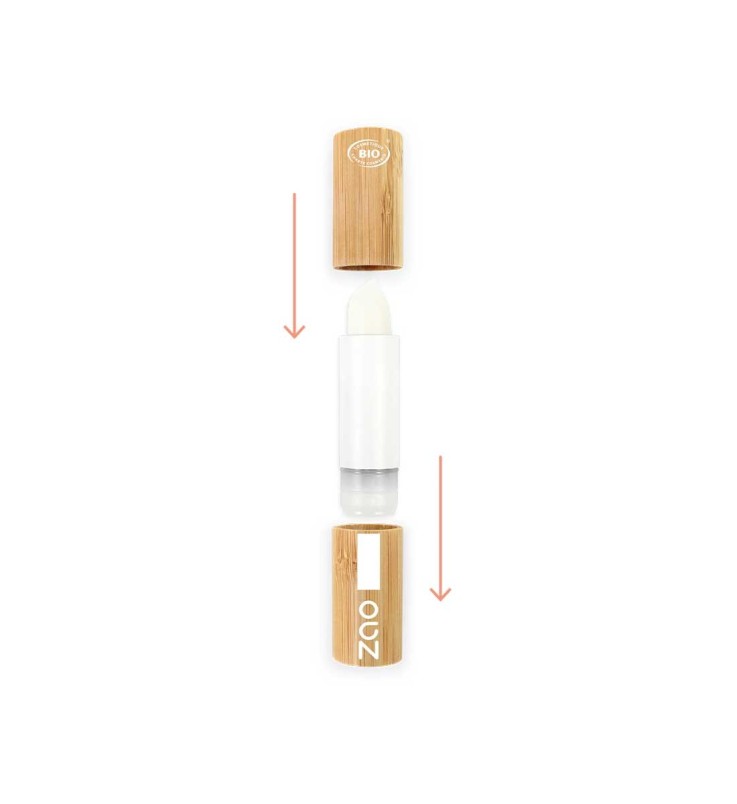 Baume à lèvres stick bio, vegan & rechargeable