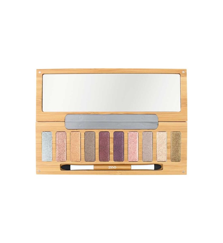 Palette Ultra Shiny - 10 Ombres à paupières - Bio & Rechargeable