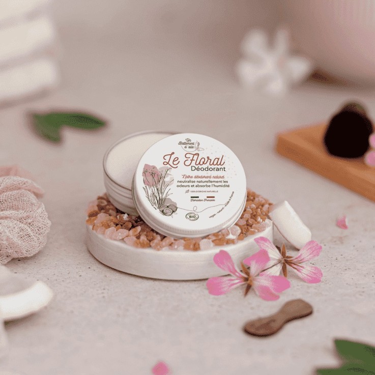 Déodorant solide Le Floral Bio sans spatule (45 gr)