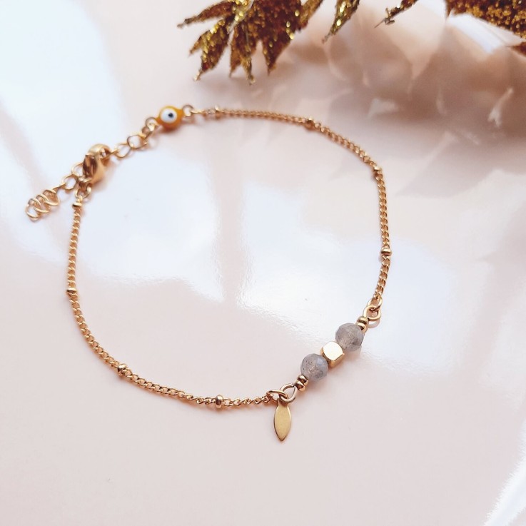 Bracelet protection COMETE Labradorite