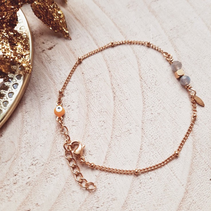 Bracelet protection COMETE Labradorite