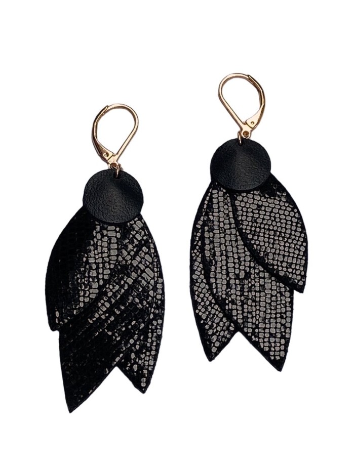 Boucles d'oreilles CELESTE Noir