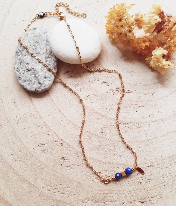 Collier COMETE Lapis lazuli