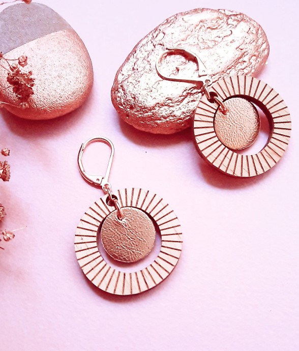 Boucles d'oreilles BULLE en...