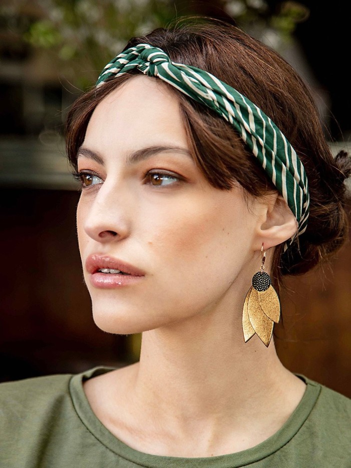 Boucles d'oreilles CELESTE Olive