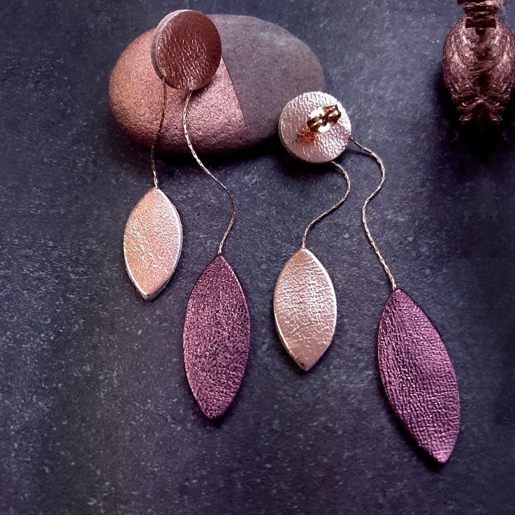 Boucles d'oreilles COCOTTE Cassis