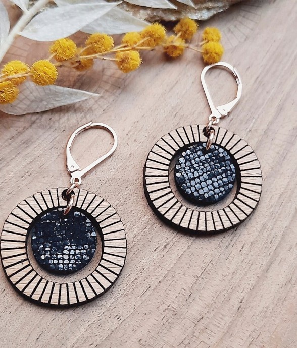 Boucles d'oreilles rondes...