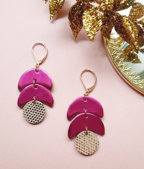 Boucles d'oreilles en cuir...