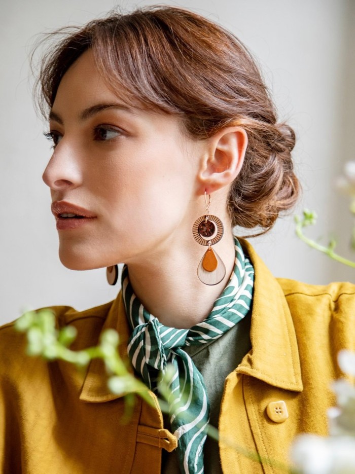 Boucles d'oreilles ETHNIQUE Caramel