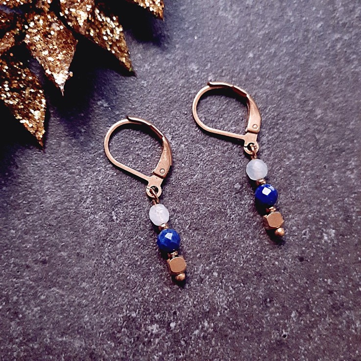 Boucles d'oreilles TALISMAN Bleu