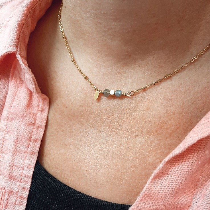 Collier COMETE Labradorite