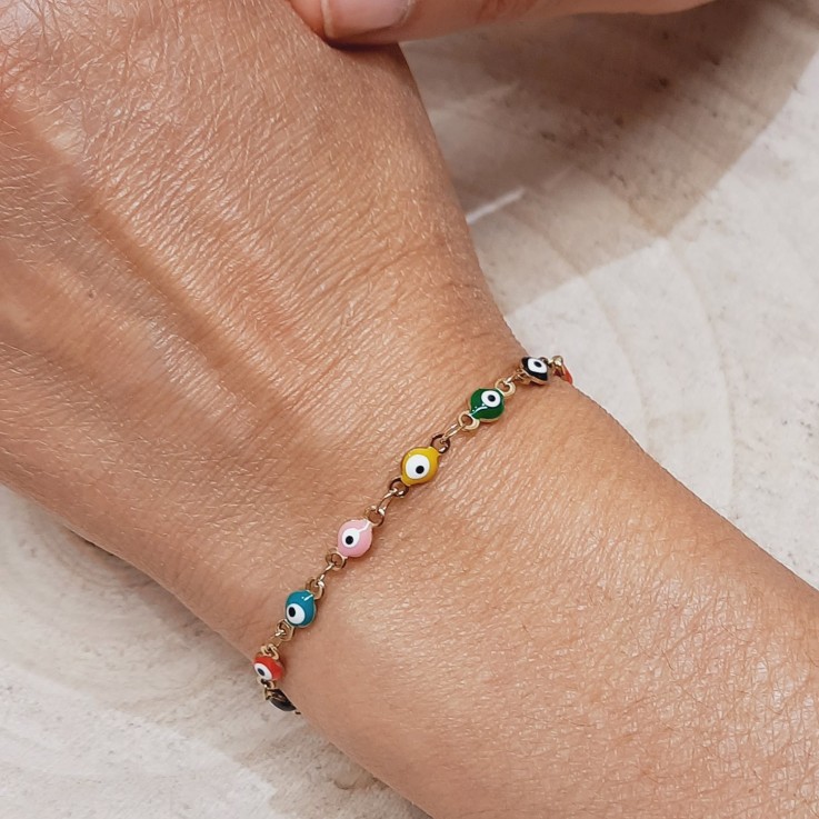Bracelet de protection Œil multicolore