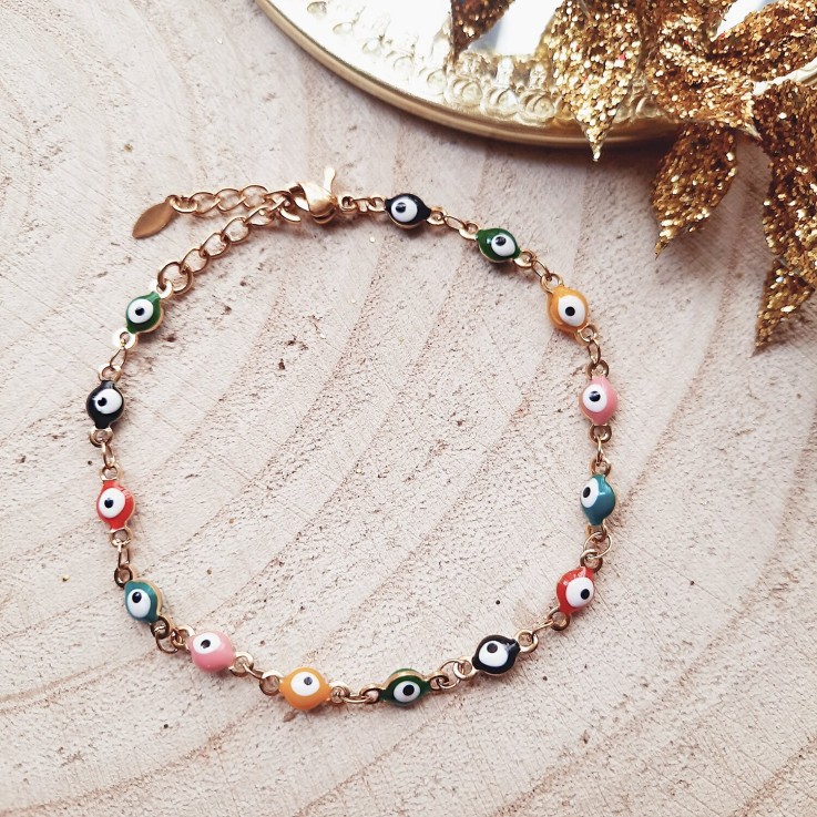 Bracelet de protection Œil multicolore