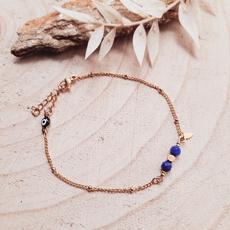 Bracelet protection COMETE Lapis lazuli