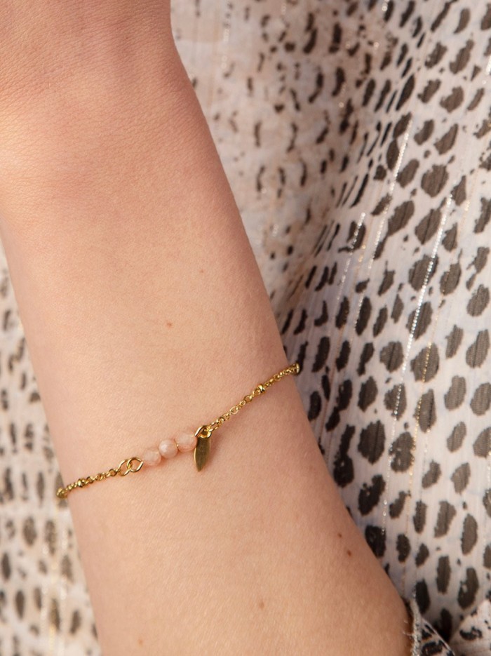 Bracelet POINTS pierres de Lune