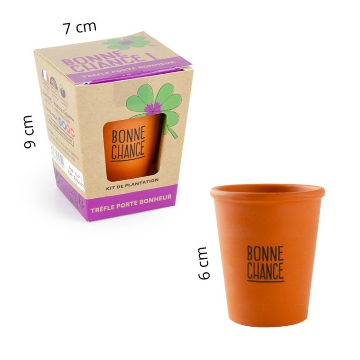 Kit message Bonne chance - Trèfle à 4 feuilles