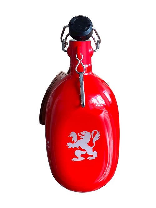 Gourde vintage rouge - 1 Litre en aluminium recyclé - Le