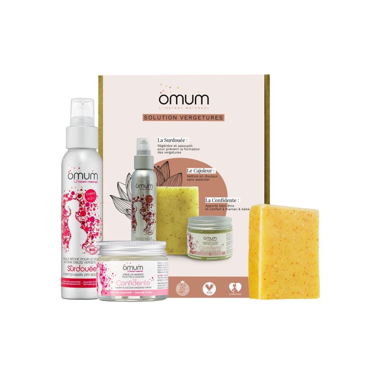 Coffret Cadeau Solutions Vergetures Rituel grossesse Bio