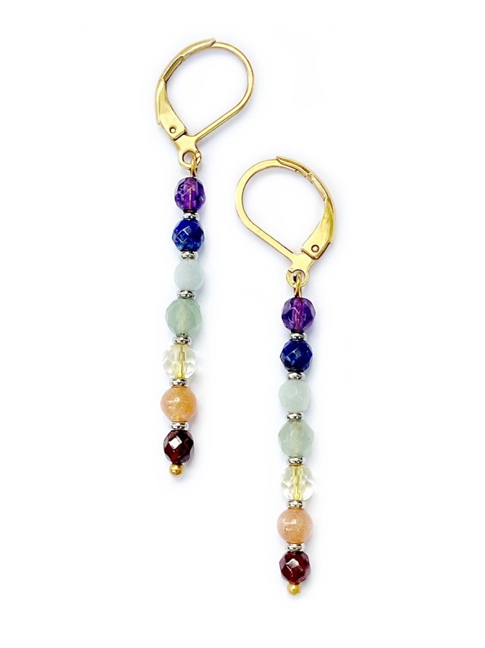 Boucles d'oreilles POINTS 7 chakras