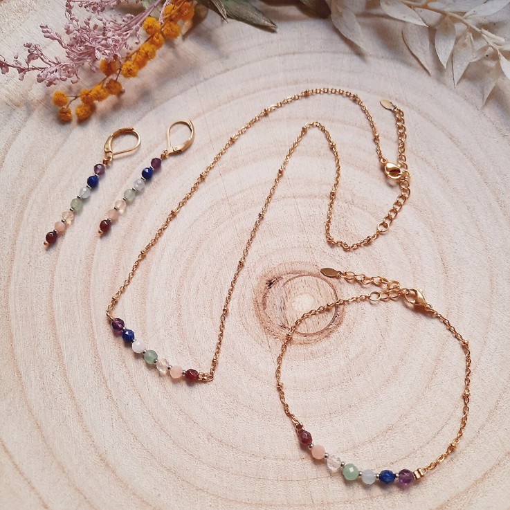 Boucles d'oreilles POINTS 7 chakras