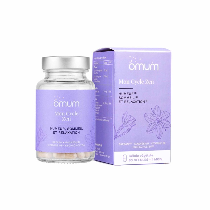 Complément alimentaire Sommeil, Humeur et Relaxation Mon Cycle Zen (60 gélules) Vegan