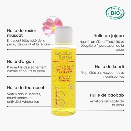 Huile anti-vergeture Généreuse (100 ml) Bio