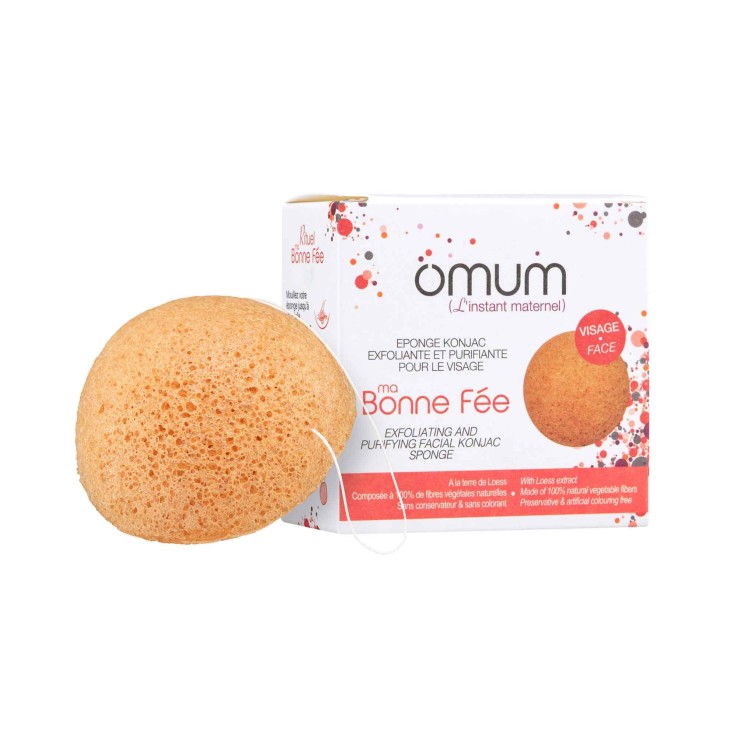 Eponge konjac visage exfoliante et purifiante Ma Bonne Fée Bio