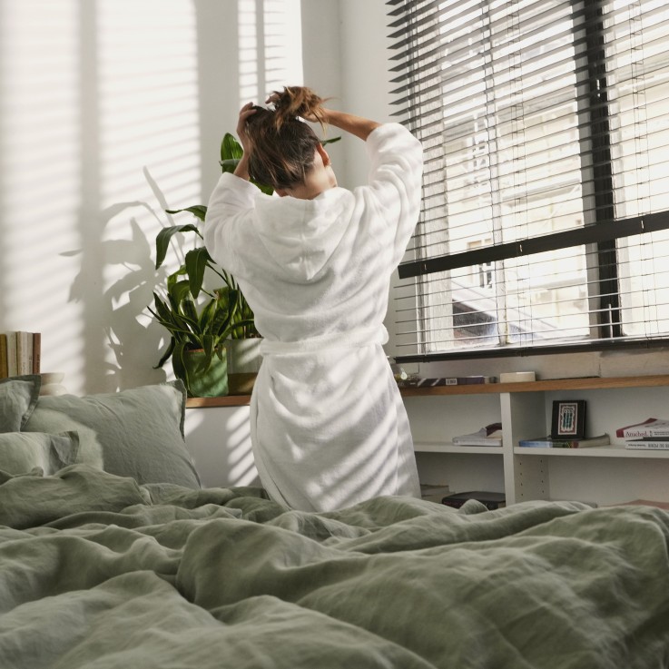 Peignoir capuche Douceur Nature Coton Bio