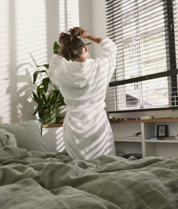 Peignoir capuche Douceur...