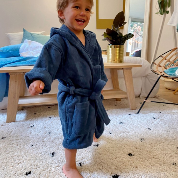 Peignoir à capuche enfant Douceur Nature Coton Bio