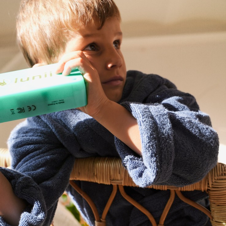 Peignoir à capuche enfant Douceur Nature Coton Bio