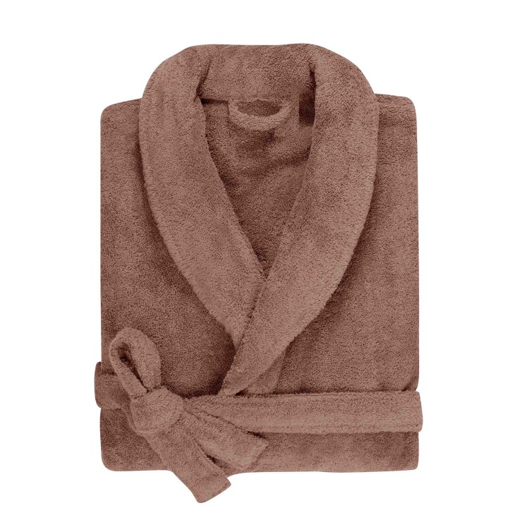 Peignoir mixte col châle Douceur Nature Coton Bio