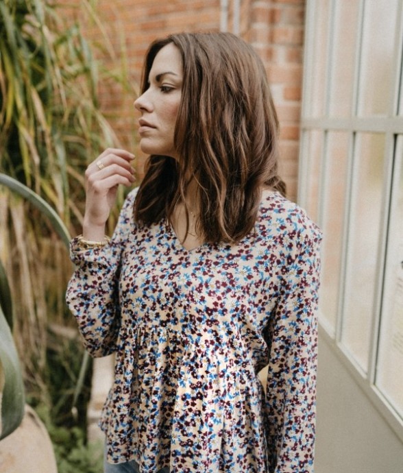 Blouse Paola Fleurs Matière...