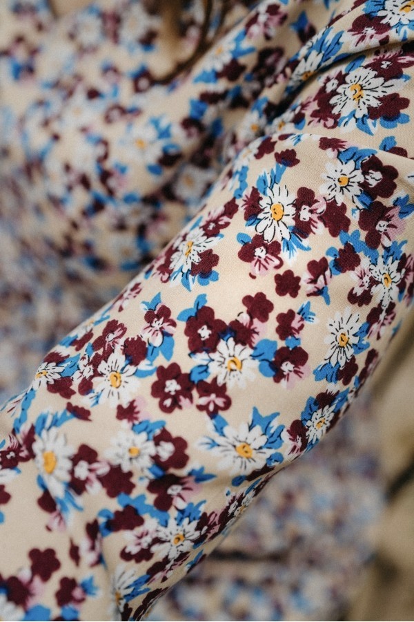Blouse Paola Fleurs Matière upcyclée