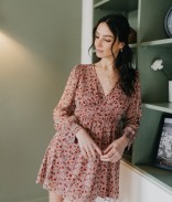 Motif Fleurs Rouge