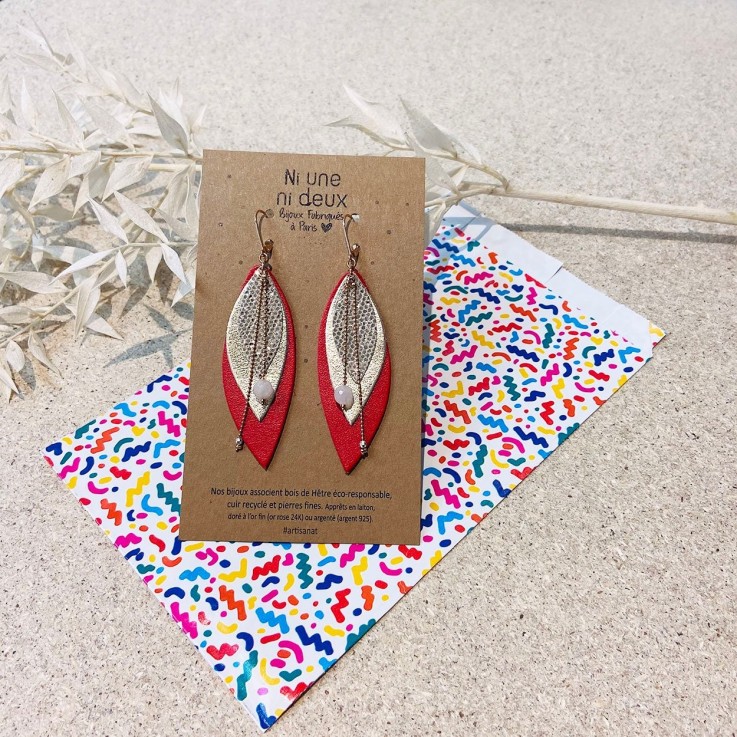 Boucles d'oreilles POP Bleu pétrole