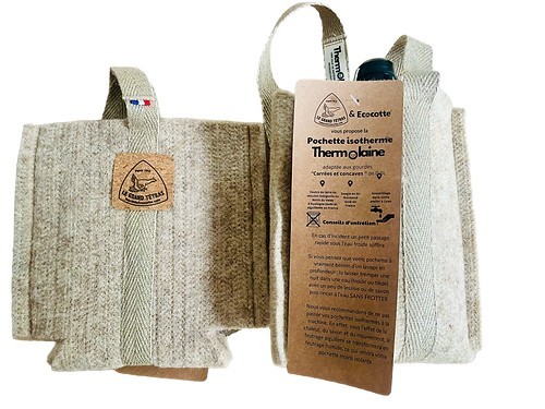 Sac Isotherme Gourdes biodégradable Beige