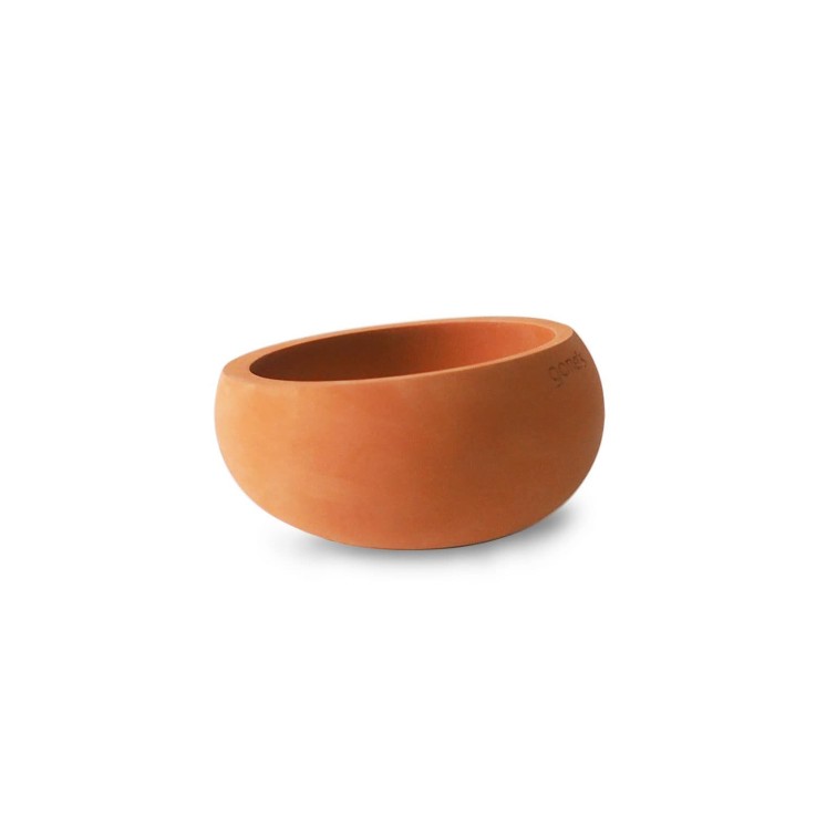 Lot de 3 photophores béton Brut