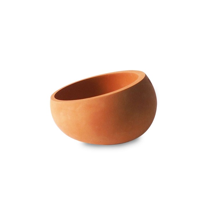 Lot de 3 photophores béton Brut