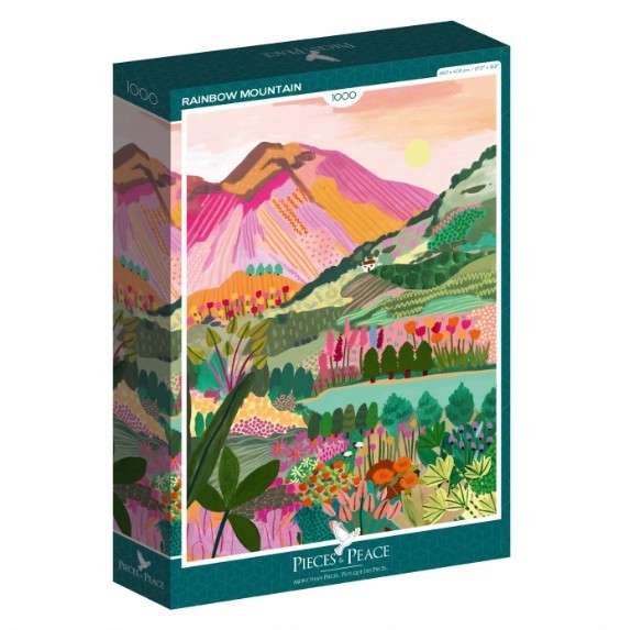 Puzzle 1000 pièces Montagne Arc-en-ciel